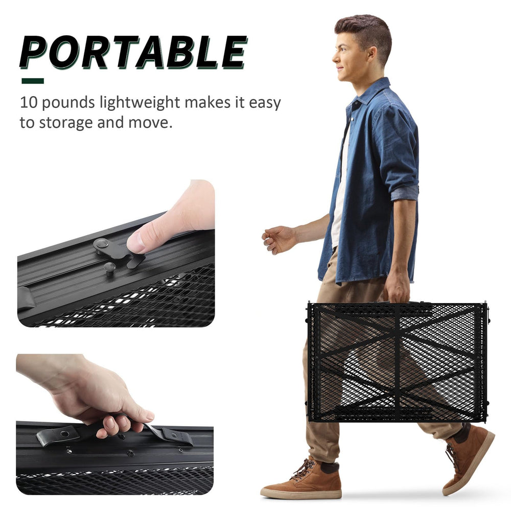 WildFinder detachable mesh shelf and side pocket organizes gear