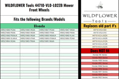 WILDFLOWER Tools hub detail showing precise mounting holes for secure, accurate fit