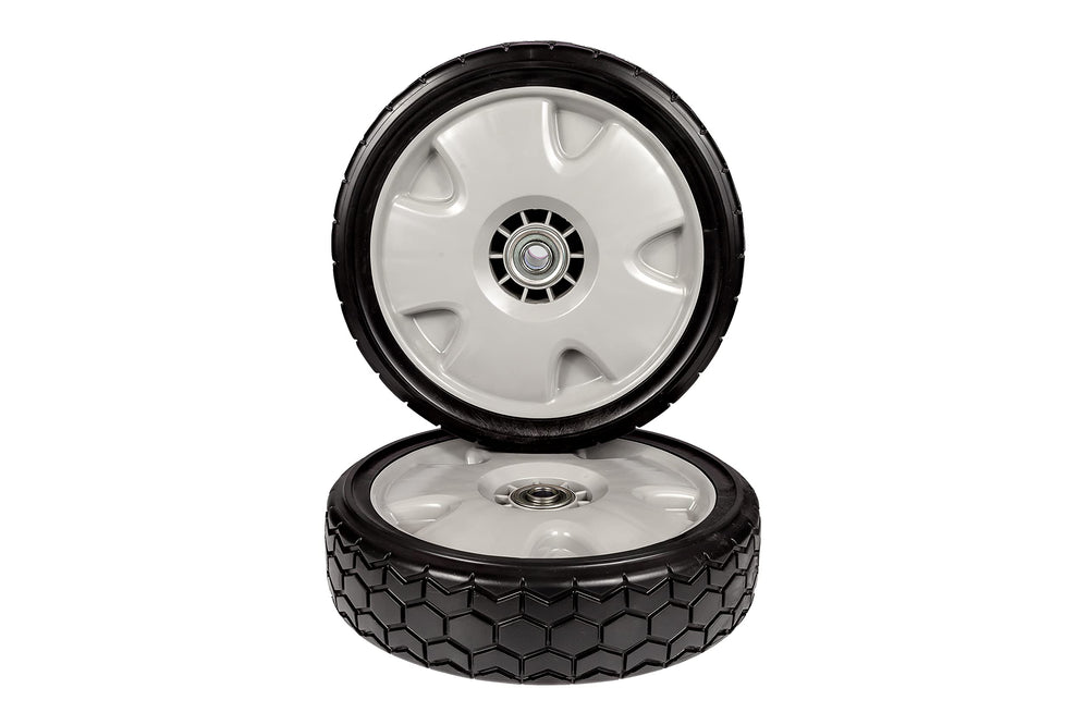 WILDFLOWER Tools hub detail showing axle bore, precise fit benefit for Honda mowers