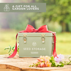 WILDGOOSE seed box open to reveal three compartments for neat sorting