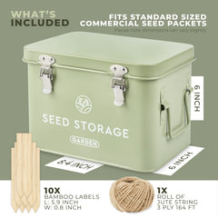 WILDGOOSE seed box side handle visible for secure garden portability
