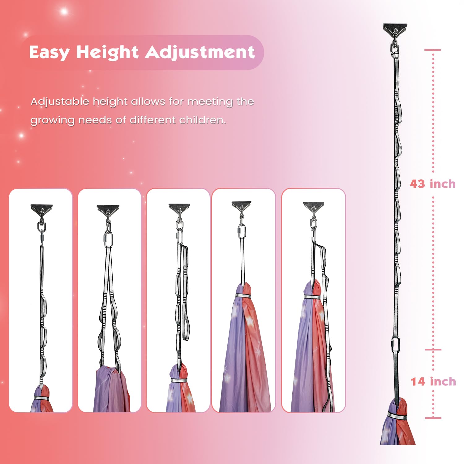 WILDKEN swing beside adult to show scale and 300 lb capacity benefit