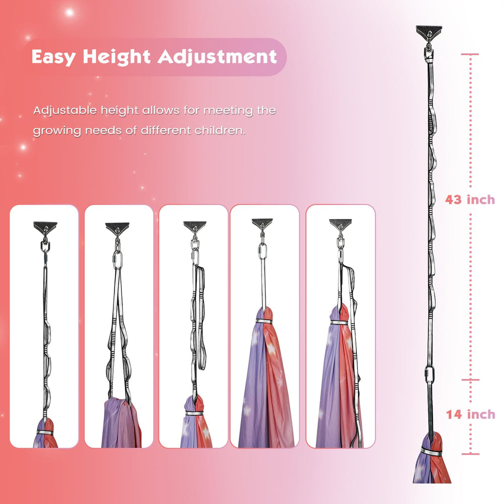 WILDKEN swing beside adult to show scale and 300 lb capacity benefit