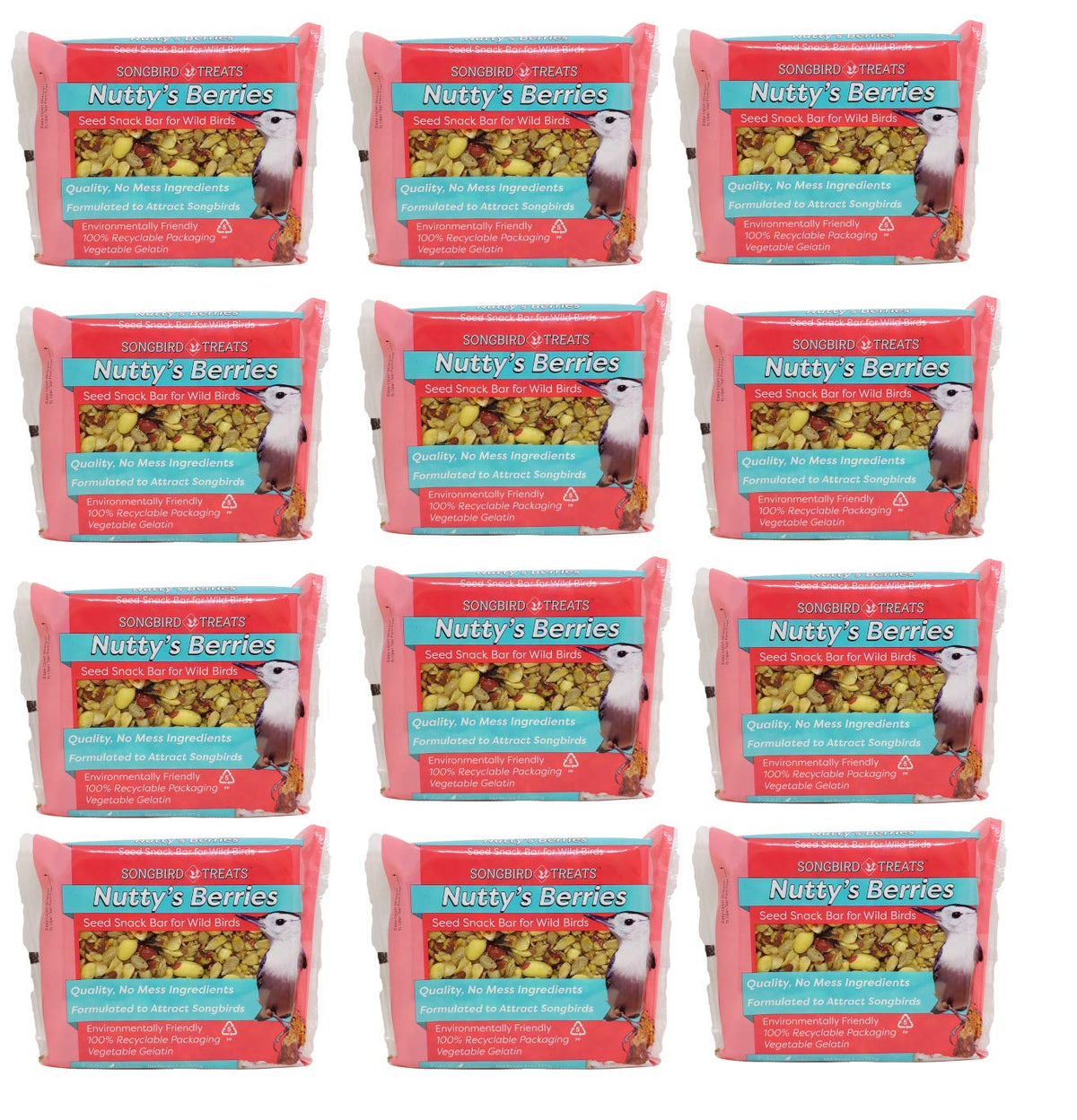 Wildlife Sciences Nutty's Berries front packaging showing product benefits