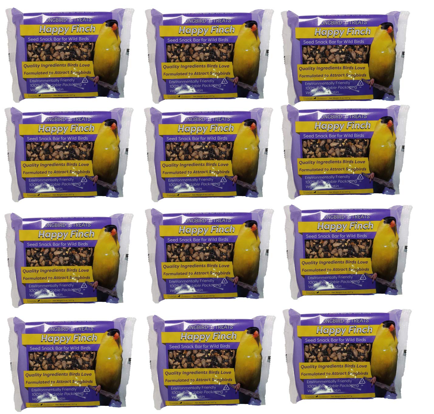 Wildlife Sciences front packaging showing 12-pack seed bars and benefits