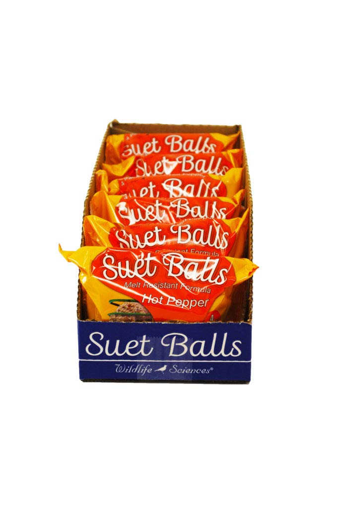 Wildlife Sciences front packaging showing 24 suet balls and benefits