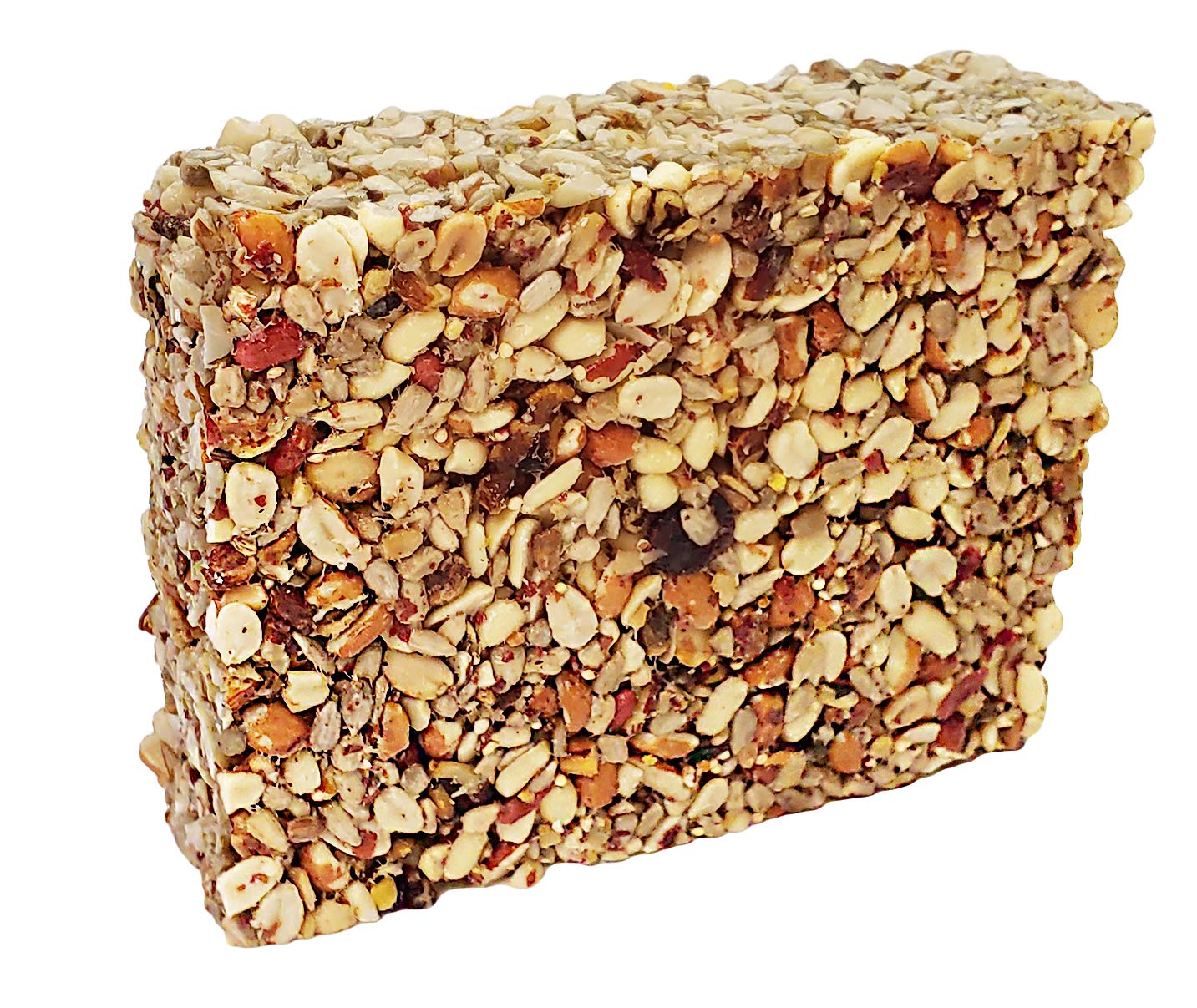 Wildlife Sciences seed bar close-up showing texture and bird-friendly ingredients