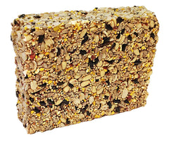 Wildlife Sciences close-up of seed bar texture, clear view of seeds and vegetable binder benefit