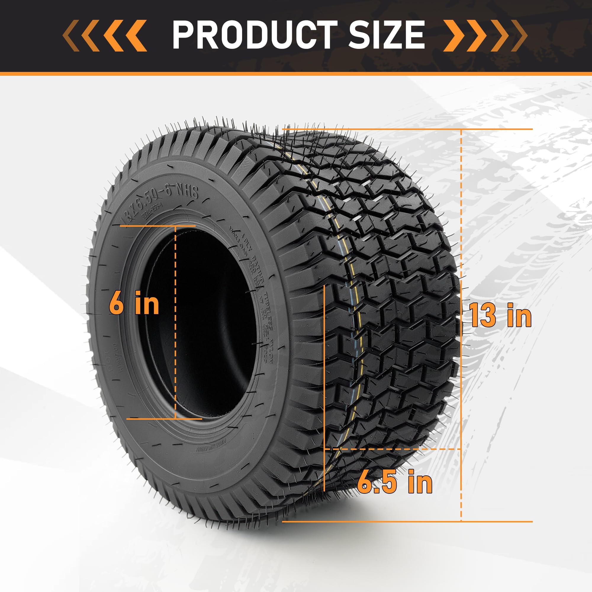 WILDSPUR close-up of turf saver tread providing gentle lawn grip