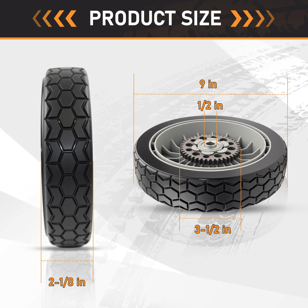 WILDSPUR two-wheel kit in packaging ready for swap-out, saves replacement time