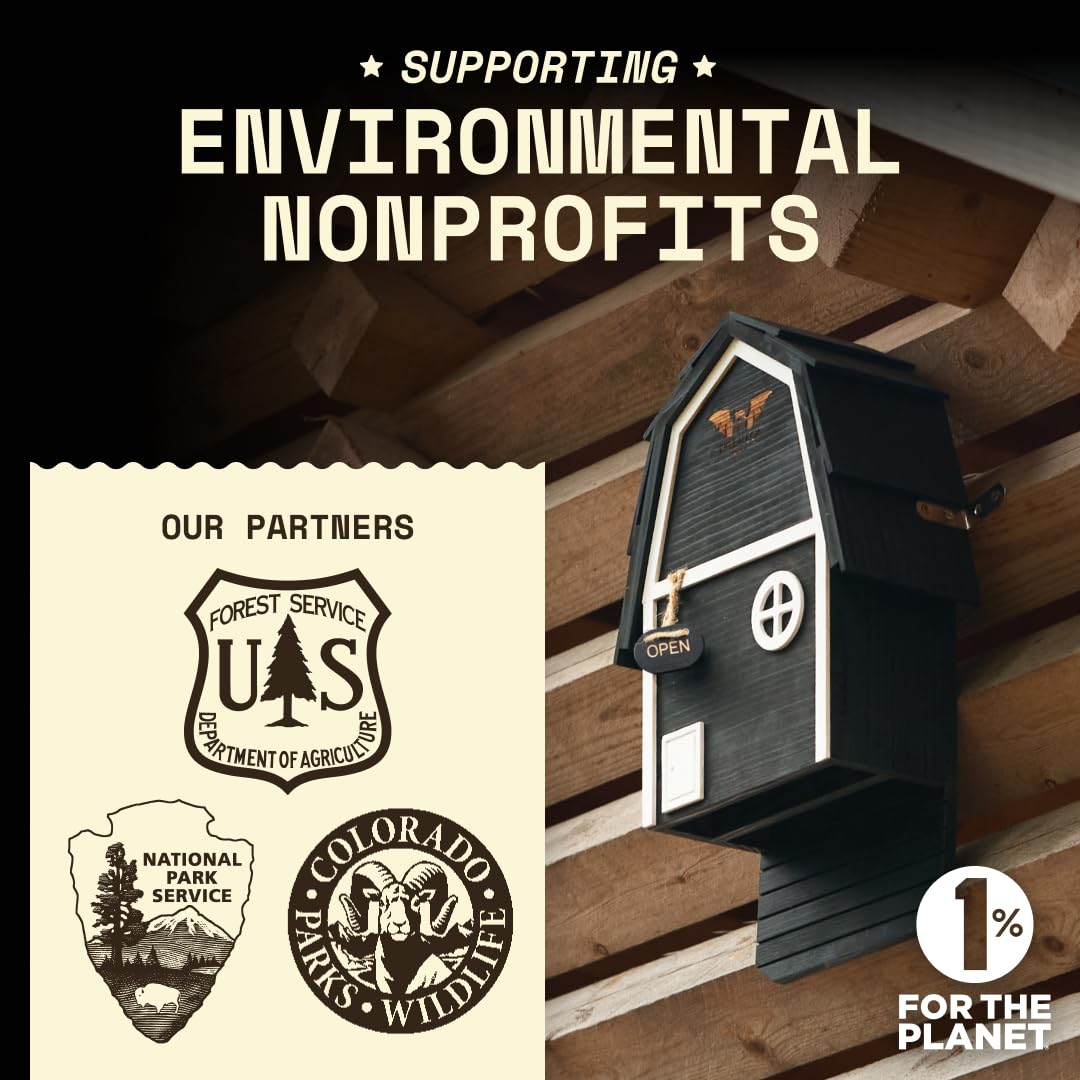 WildYard in backyard setting, decorative barn style supports local ecosystem