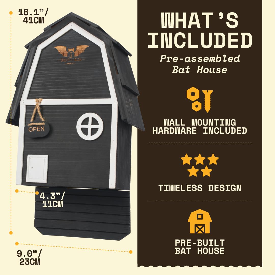 WildYard angled roof and venting, keeps bat house dry and breathable