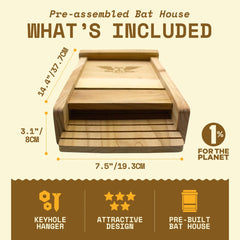 WildYard BIGBATBOX beside ruler to show scale and help plan mounting location