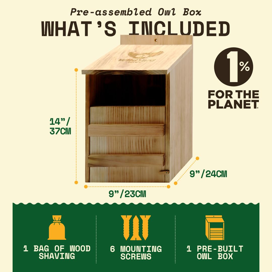 WildYard nest box with open front door showing easy cleaning access and maintenance benefit