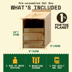 WildYard nest box with open front door showing easy cleaning access and maintenance benefit