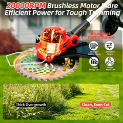 WILIBUT 4T saw blade closeup for cutting thicker brush and small branches benefit