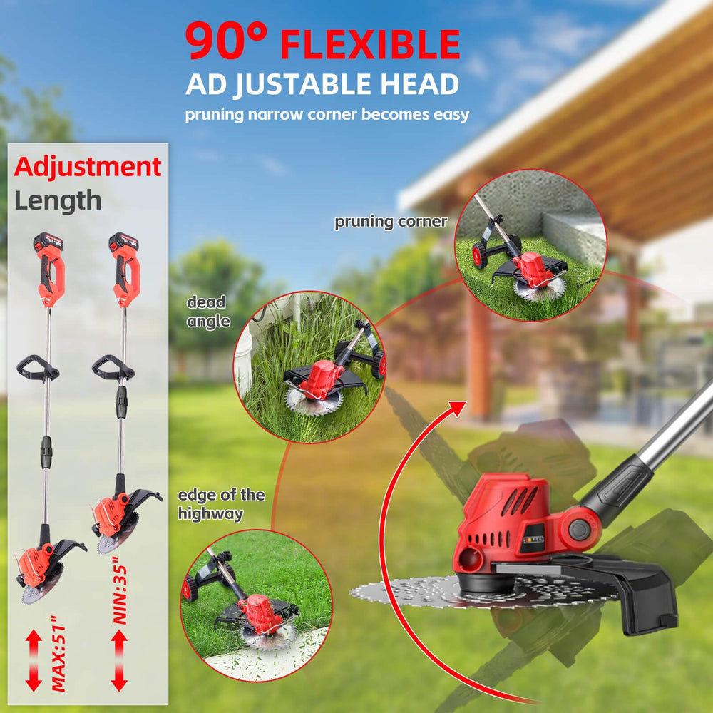 WILIBUT lifestyle backyard scene with tool in use for efficient yard maintenance benefit