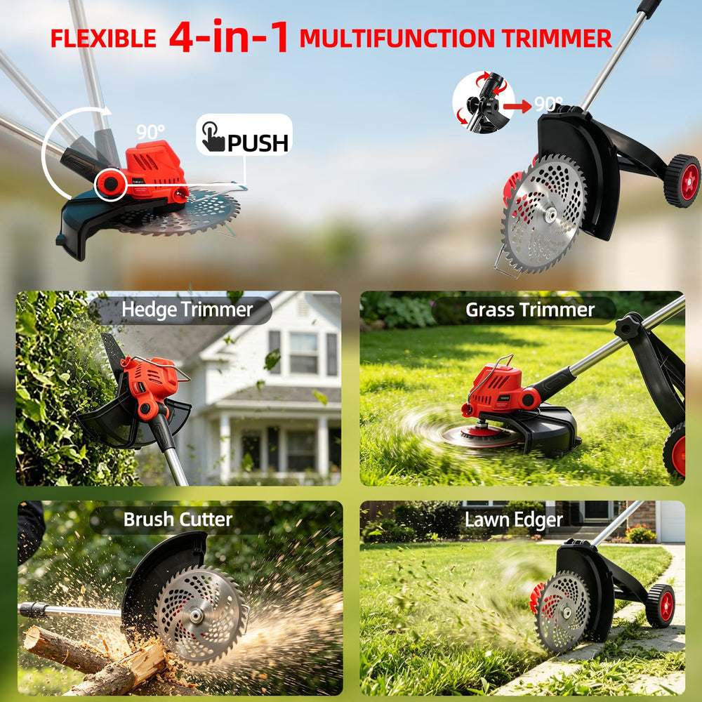 WILIBUT straight metal blade detail for dense weed pruning and robust performance benefit