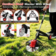WILIBUT wheel attachment close-up for steadier trimming and reduced fatigue benefit