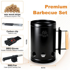 WILLBBQ close-up of zinc-coated steel showing durable high-heat protection benefit