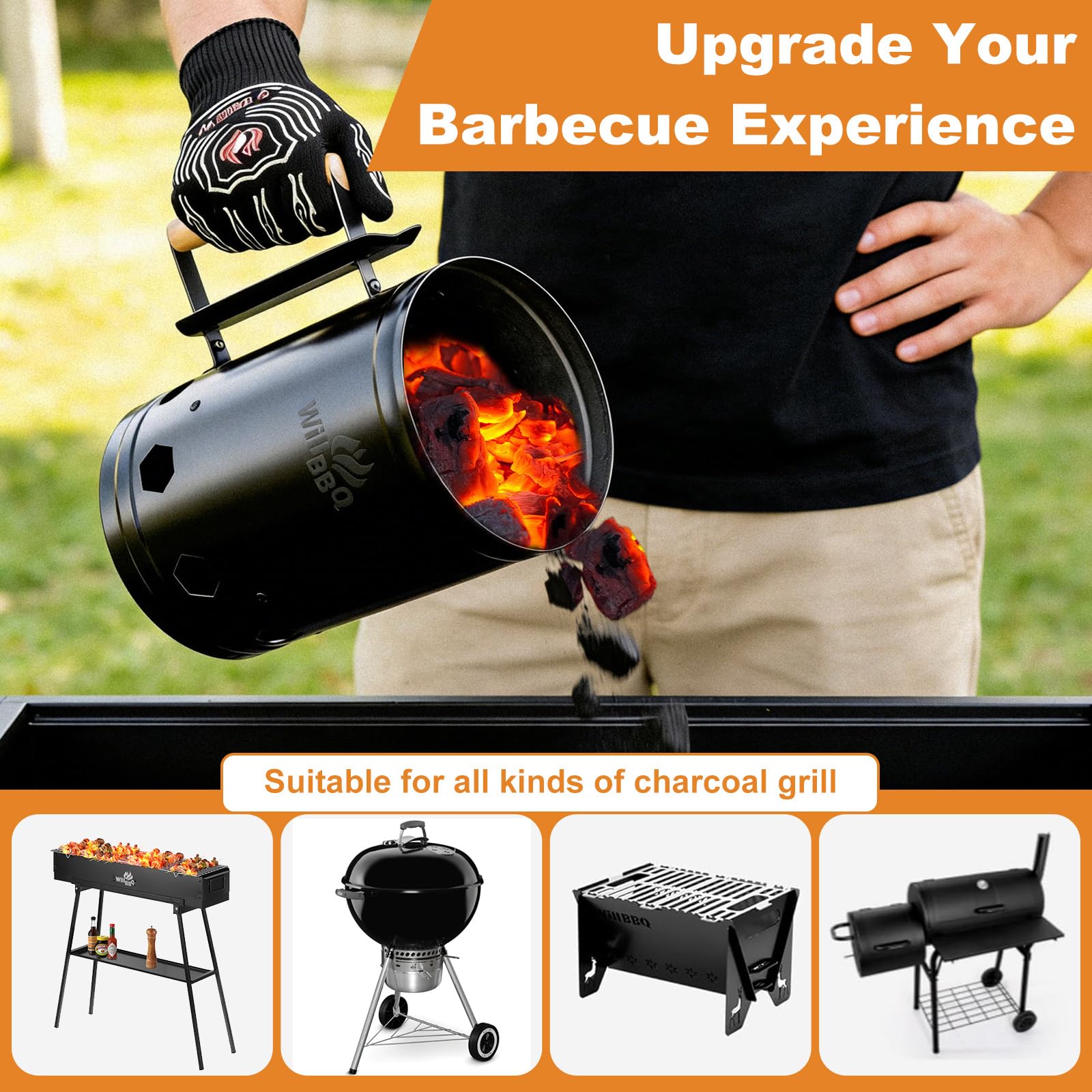WILLBBQ lifestyle backyard grilling scene demonstrating easy outdoor cooking benefit