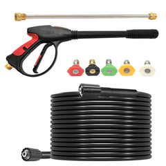 Willbebest front view of full pressure washer kit showing included parts and benefit of completeness