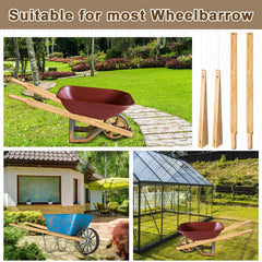 WILLBOND installed handles on wheelbarrow demonstrating improved control and stability