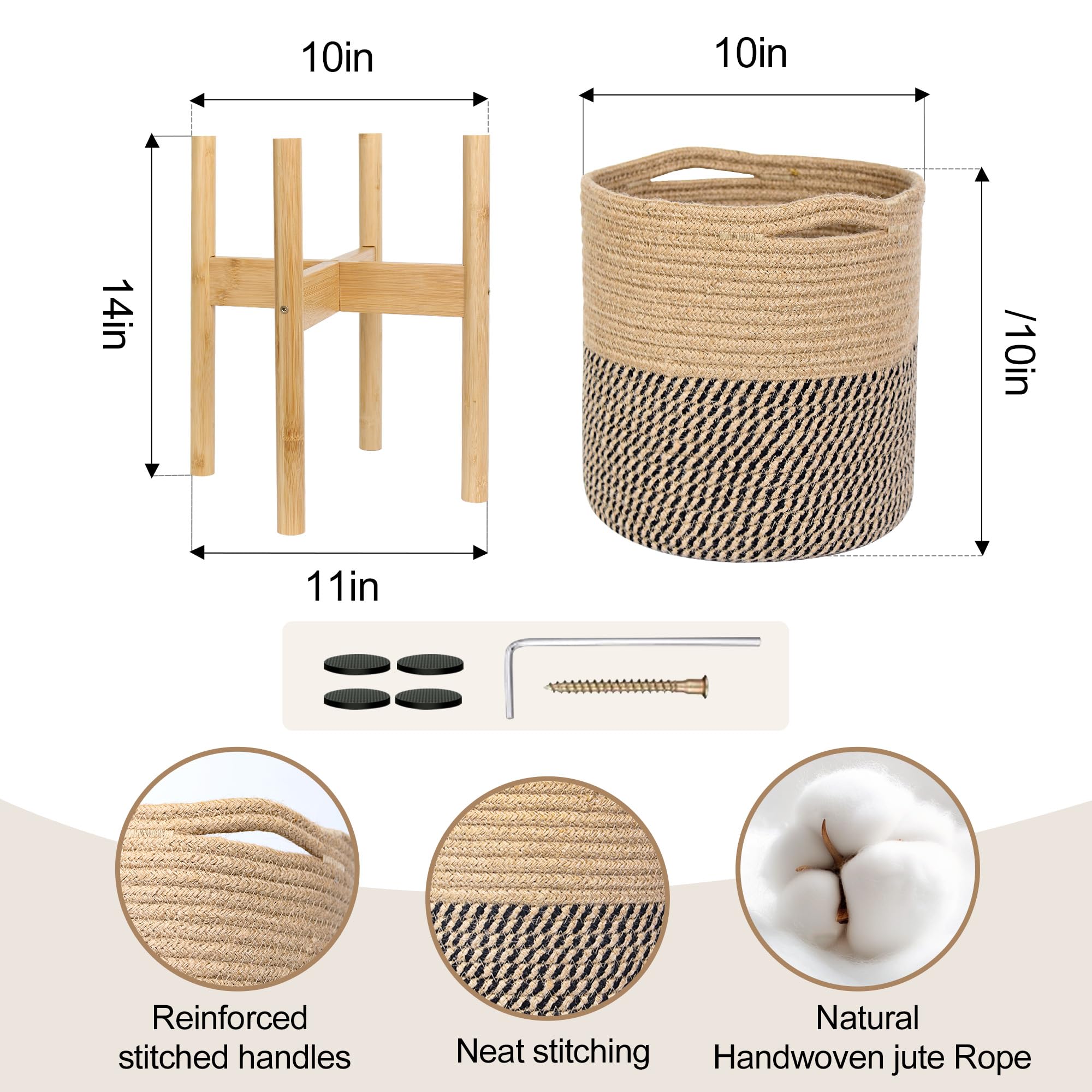 WILLITAT close-up of braided rope texture showing durable natural finish