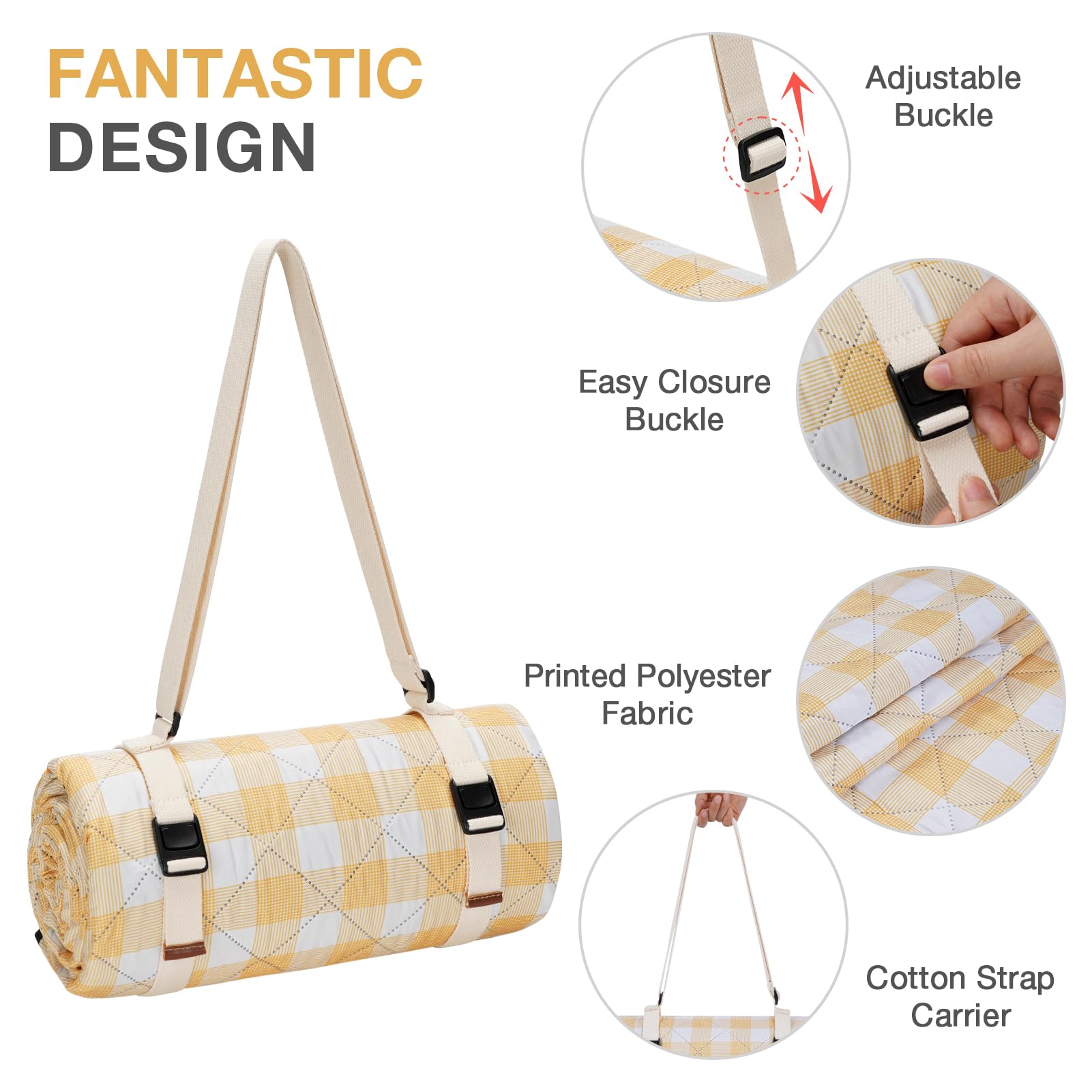 WILLOW WEAVE adjustable shoulder strap detail for easy hands-free transport