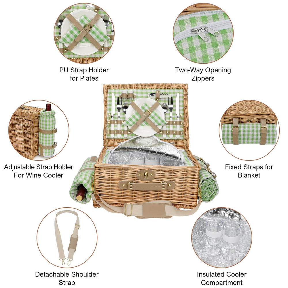 WILLOW WEAVE removable insulated wine cooler chilling a bottle for longer refreshment
