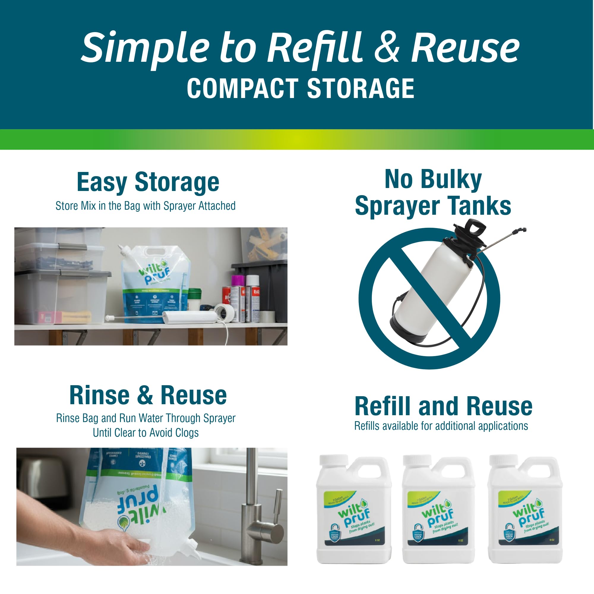 Wilt-Pruf clear flexible film drying on evergreen needle reducing moisture loss