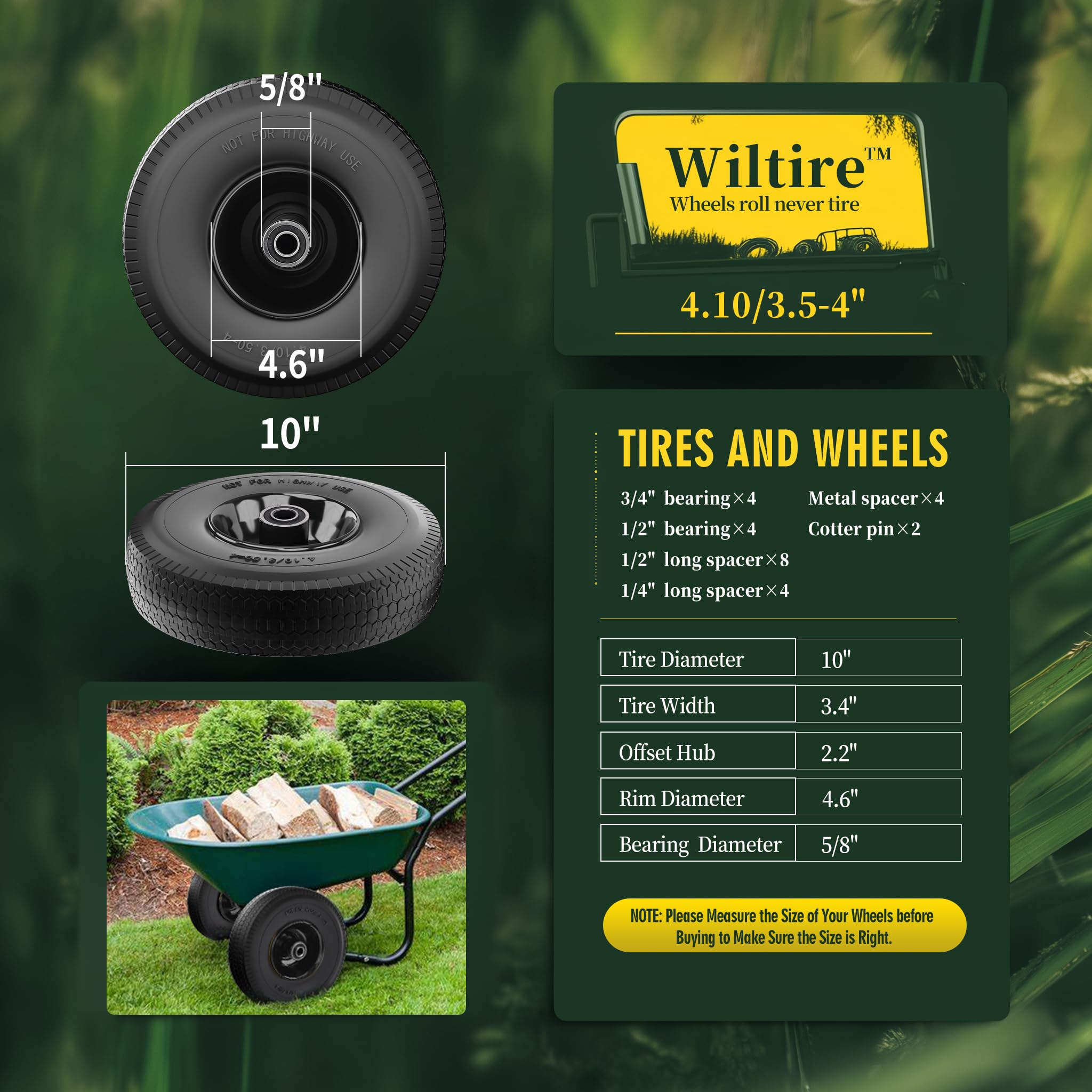 Wiltire close-up sawtooth tread providing traction and ground grip