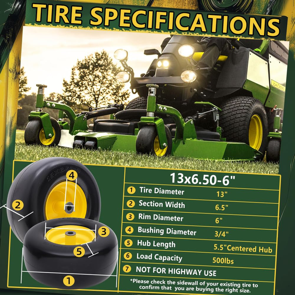 Wiltire close-up tread detail highlighting lawn-friendly traction