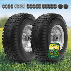 Wiltire close-up of tread pattern demonstrating turf-friendly traction benefit