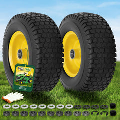 Wiltire front view of assembled wheel showing ready-to-install convenience