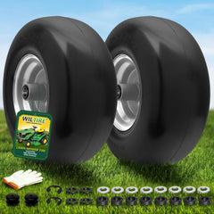 Wiltire front view of pre-mounted wheel shows quick replacement benefit