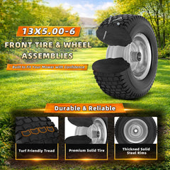 Wiltire hub and sealed bearing detail ensuring low-maintenance benefit