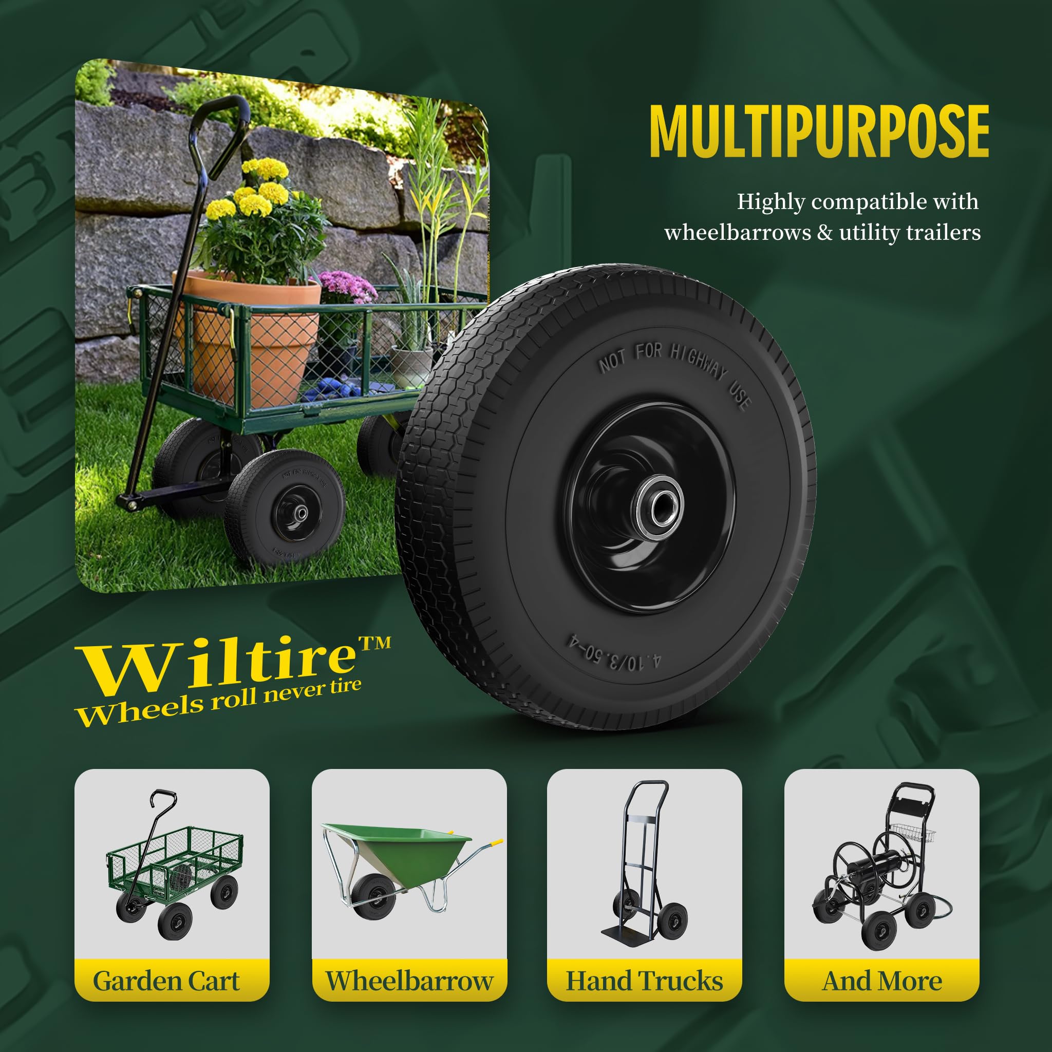 Wiltire packaged two-wheel kit ready to install for quick replacements