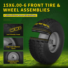 Wiltire side profile mounted tire showing size and pneumatic cushioning for smoother ride