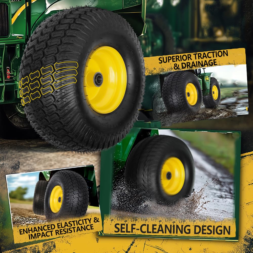 Wiltire tire on grass illustrating reduced lawn damage and grip