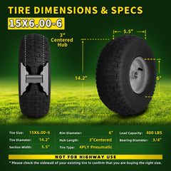 Wiltire tread close-up detail highlighting turf-friendly pattern for secure traction