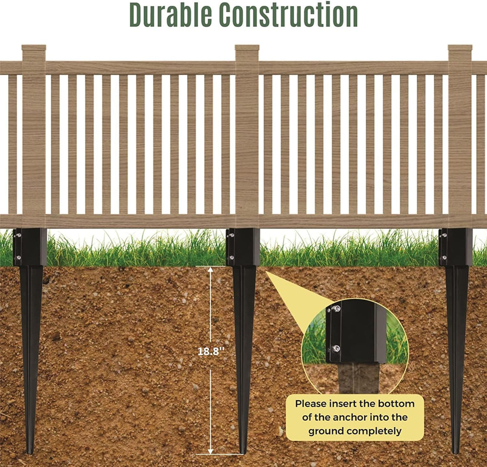 WIMART anchor installed in garden fence use providing stable fixing