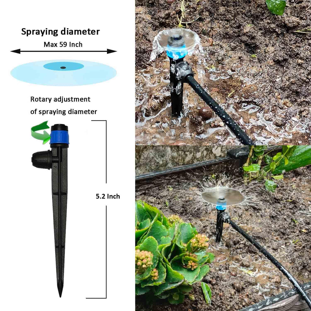 Winbomgo installed in garden showing kit scalability and convenient irrigation