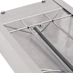 Winco ESH-48 undermount installed under a shelf over food, improves service flow