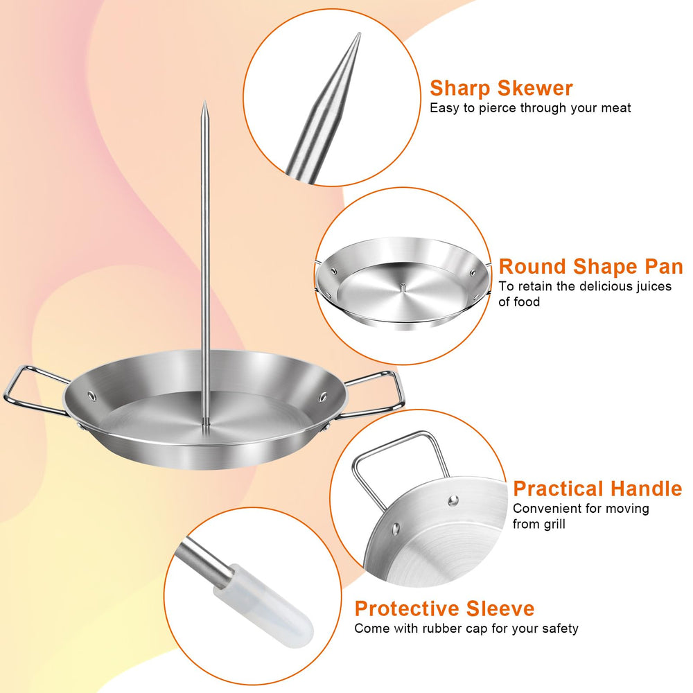 WINDESK silicone brushes and stainless tong detail for safer basting