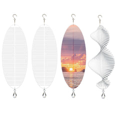WindMage front view of eight helix spinners showing ready-to-print faces and kit contents