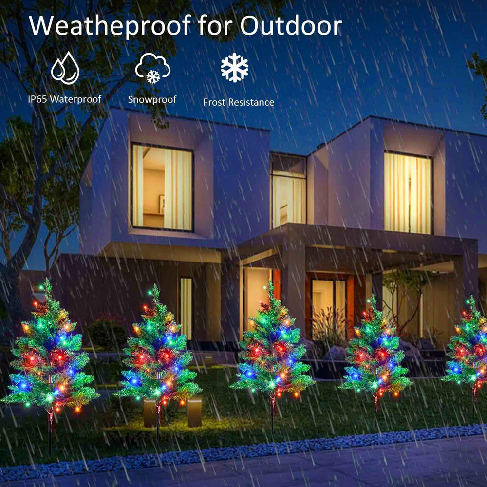 Windpnn garden daytime setup showing easy stake installation benefit