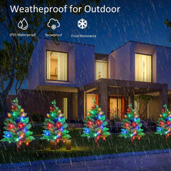 Windpnn garden daytime setup showing easy stake installation benefit