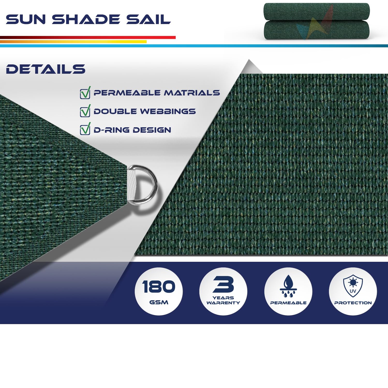 Windscreen4less fabric weave close-up demonstrating durable UV-resistant material