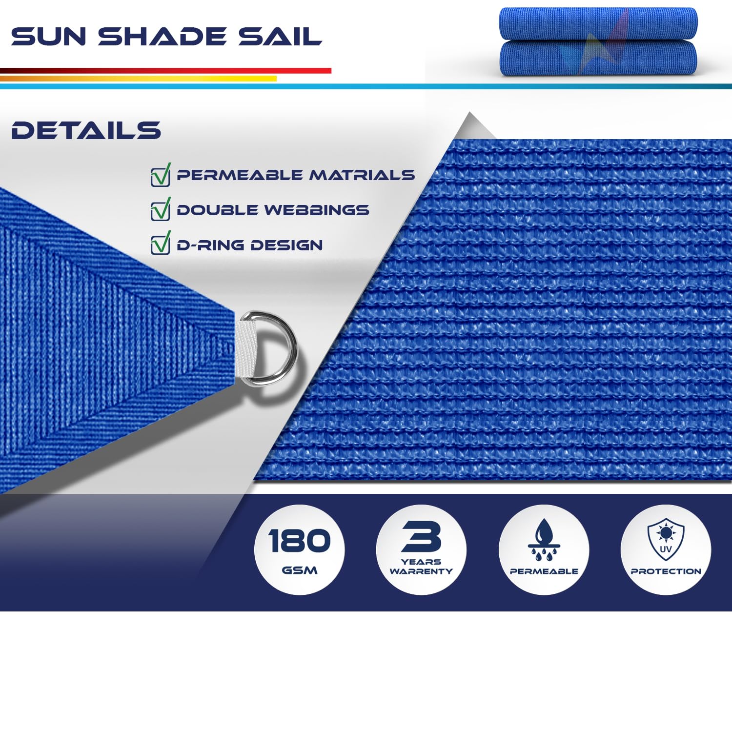 Windscreen4less fabric weave close-up showing breathable UV-resistant texture